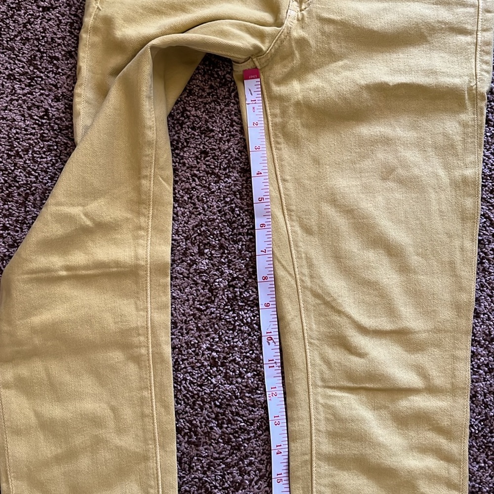 Pilcro Yellow Skinny Jeans Vibrant Style - Picture 5 of 8